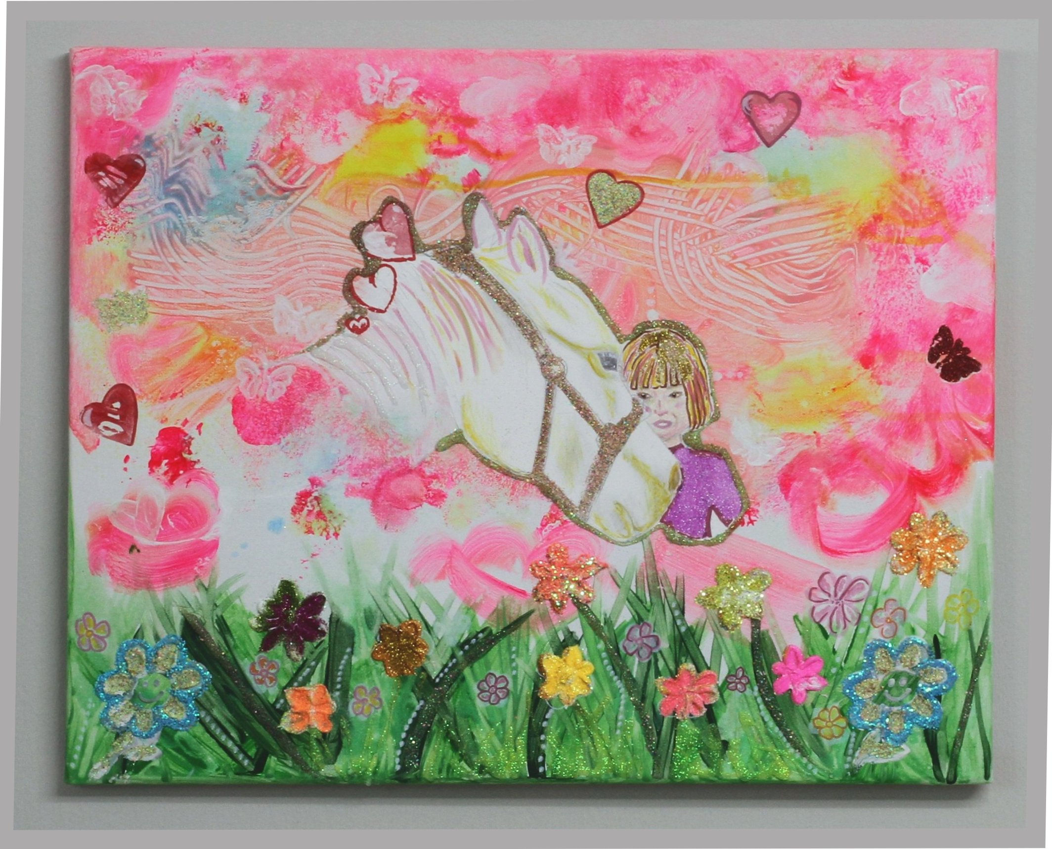White Pony (50x40cm)