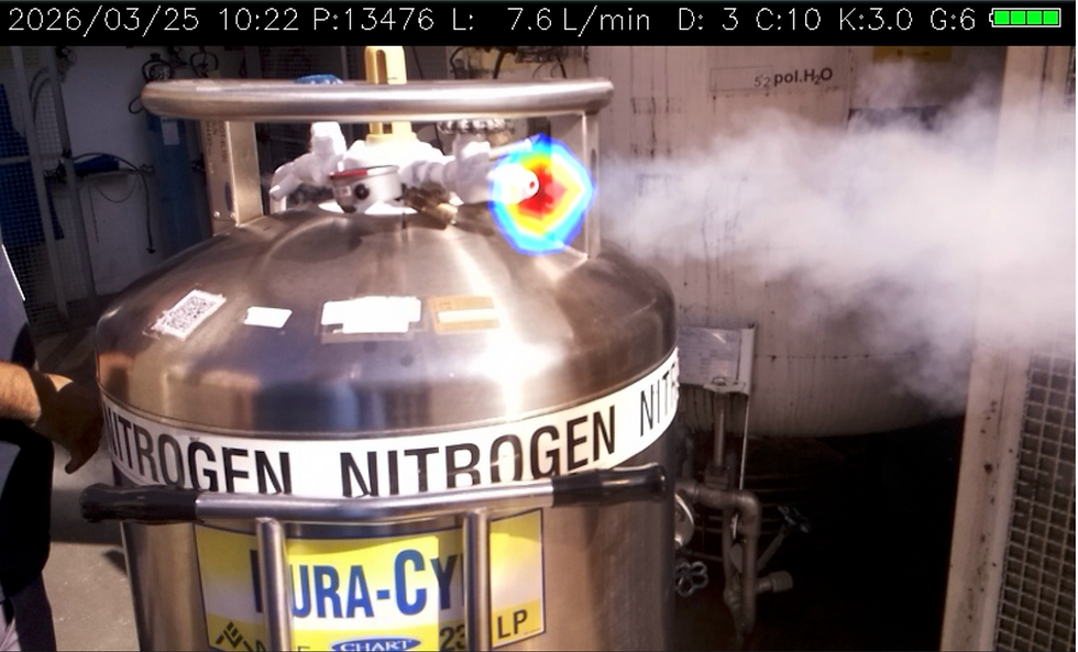 Vazamento em válvula hospitalar causado por corrosão e desgaste identificado por equipamento ultrassônico