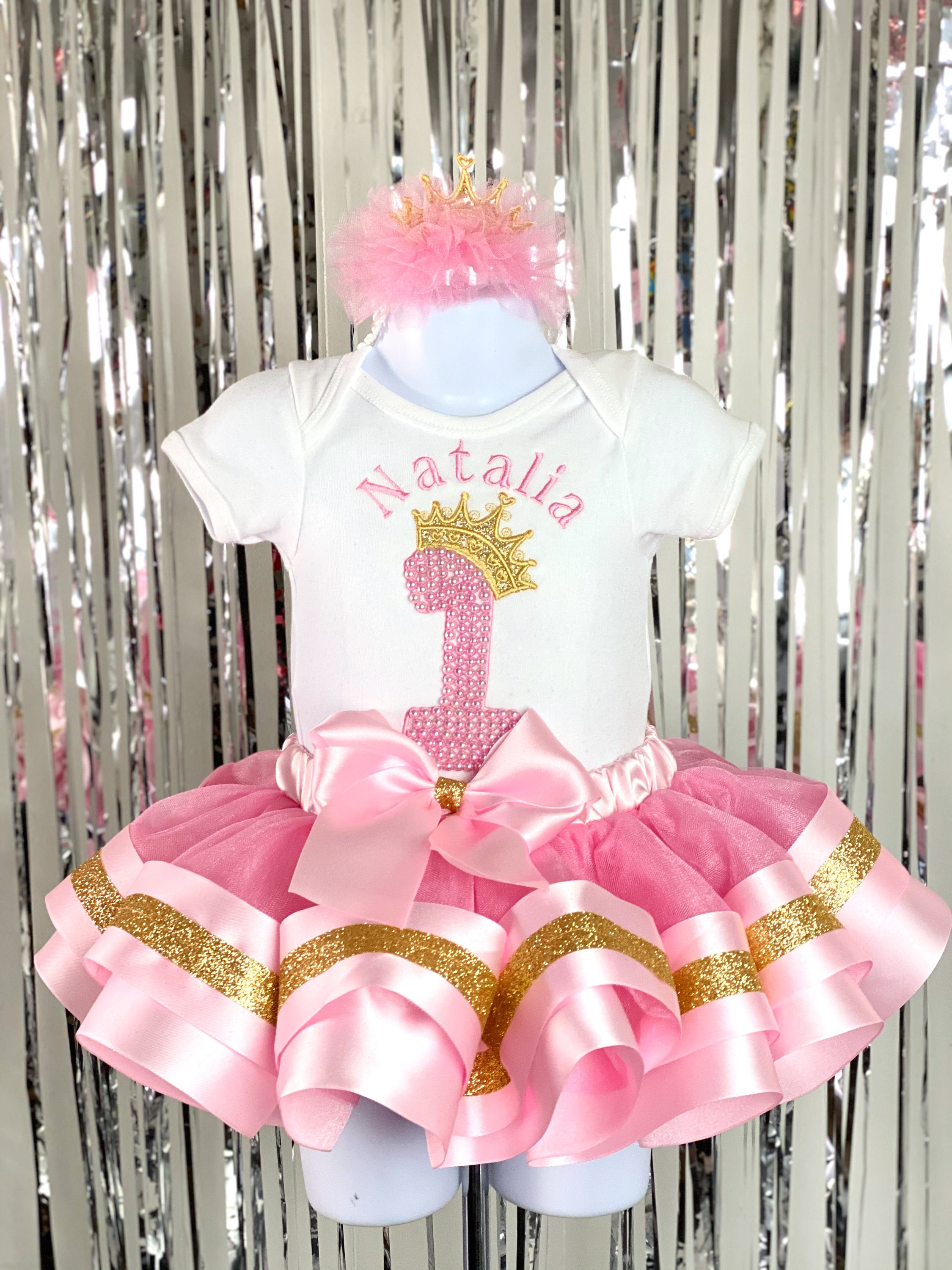 Rosa&Dorado con Perlitas