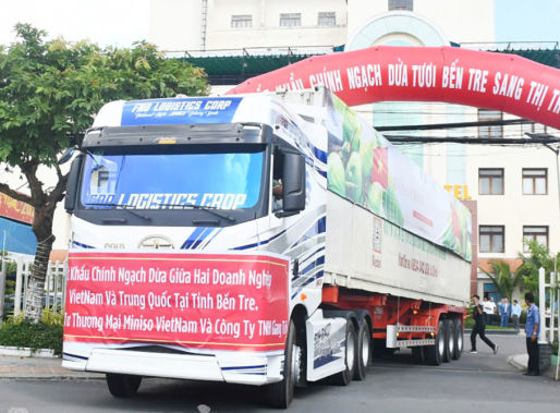 Dừa Bến Tre lần đầu xuất chính ngạch sang Trung Quốc