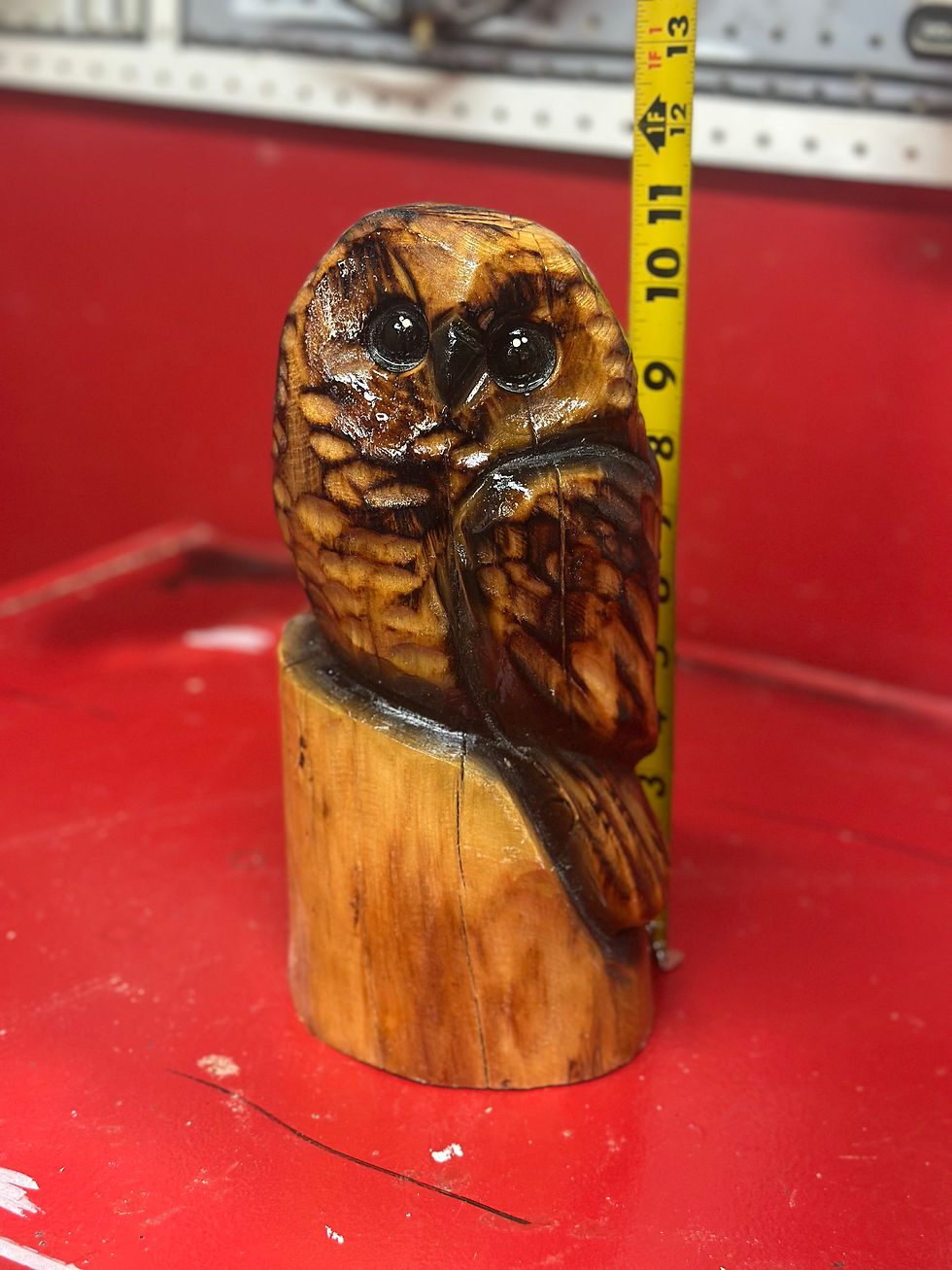 Thumbnail: 11” Owl Chainsaw Carving