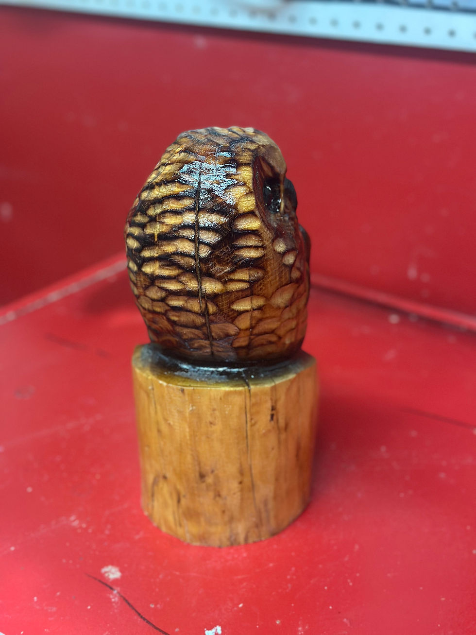 Thumbnail: 11” Owl Chainsaw Carving