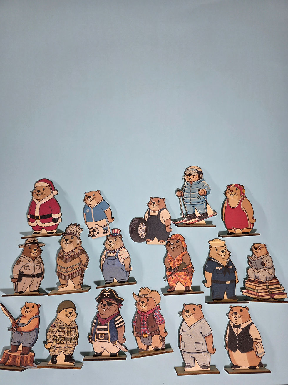 Thumbnail: Painted Groundhog Characters