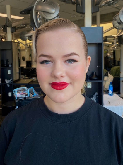 Fashion show for hair school competition, Makeup done by me , Norway