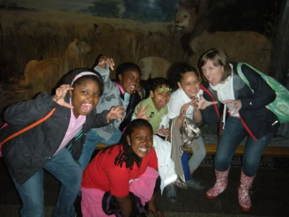 Michelle on a field trip with her 3rd graders from Future Leaders Institute, 2008.