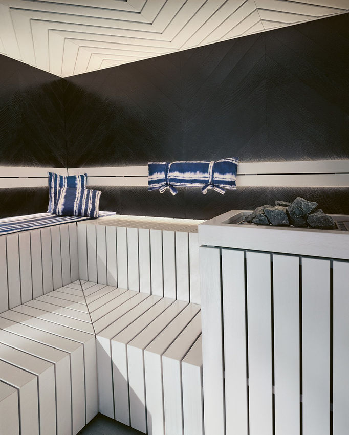 Сауна Klafs GESA SUNSET подсветка спинки