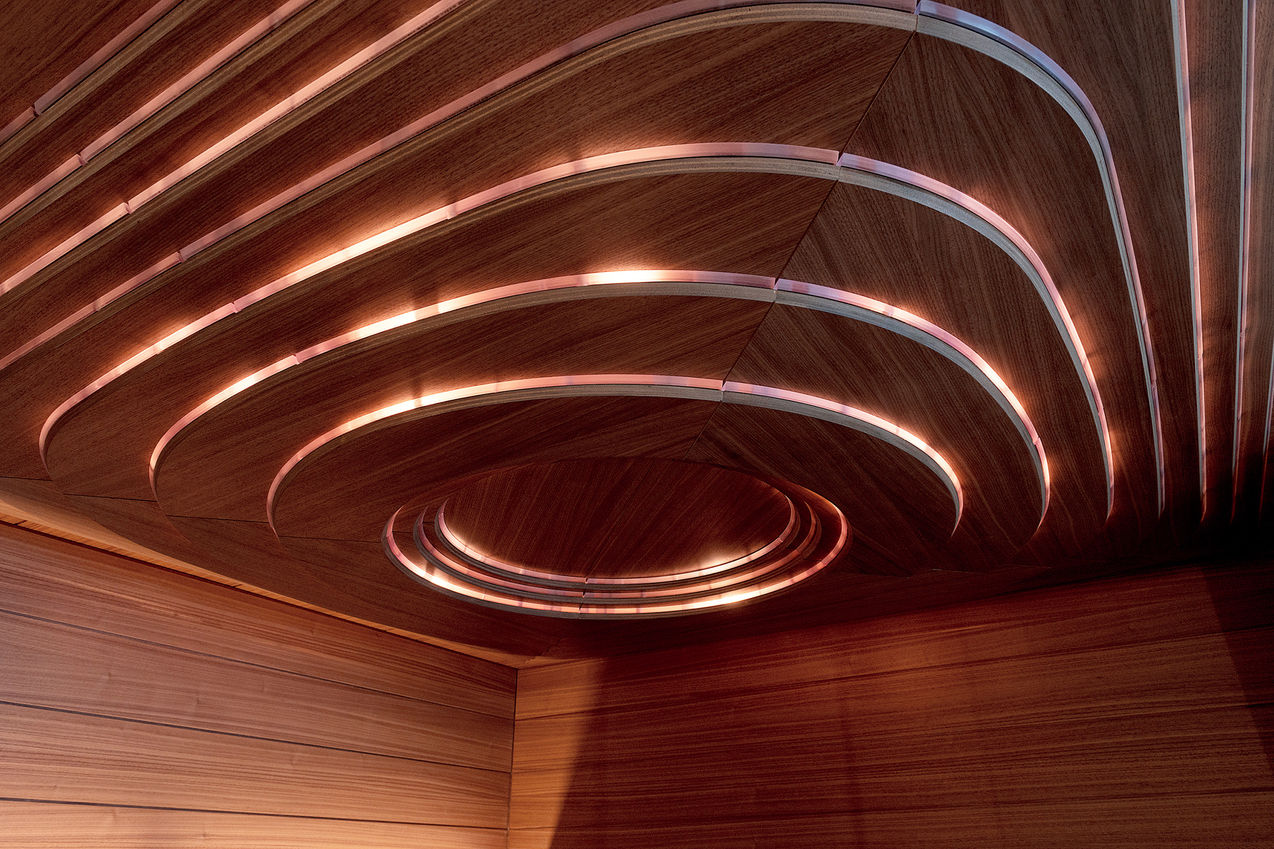 Klafs AURORA Новый дизайн освещения — светящийся потолок для сауны EUKLID
