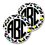 Miniatura: Multicolored Leopard Monogram Coaster Set