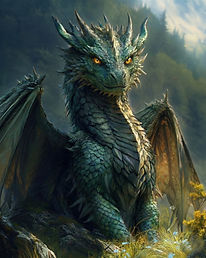 Fred Frederico dragon whimsical mischievous