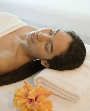 Woman in a Spa