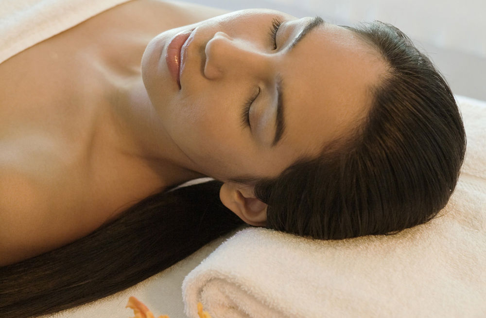 Frau in einem Spa