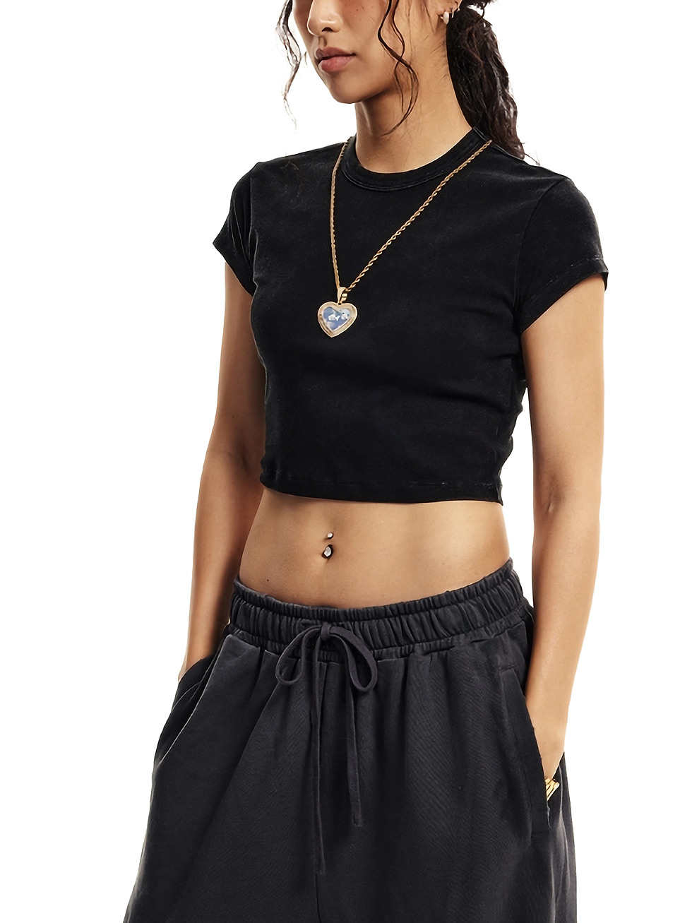 Thumbnail: IDENTITY (women) // Snow Washed Crop Top
