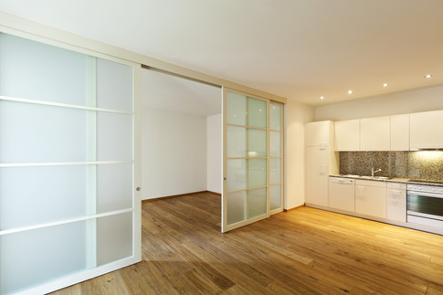 porte à galandage verre