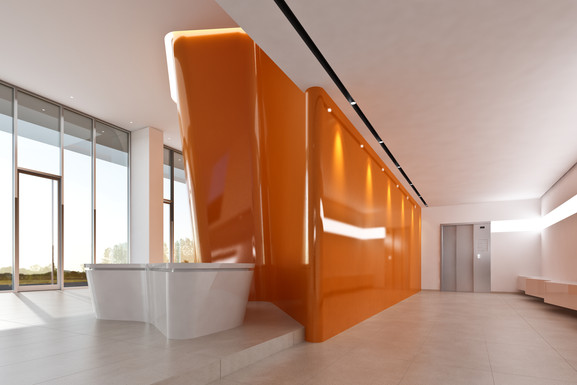 Hall verre laqué