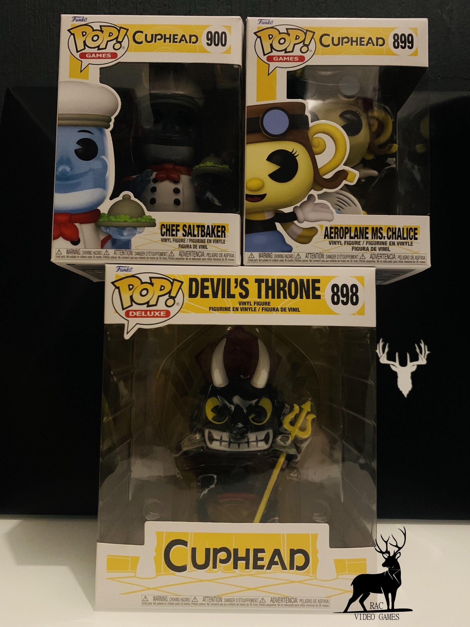 Funko Pop! Deluxe: Cuphead COLECCION -#898-#899-#900