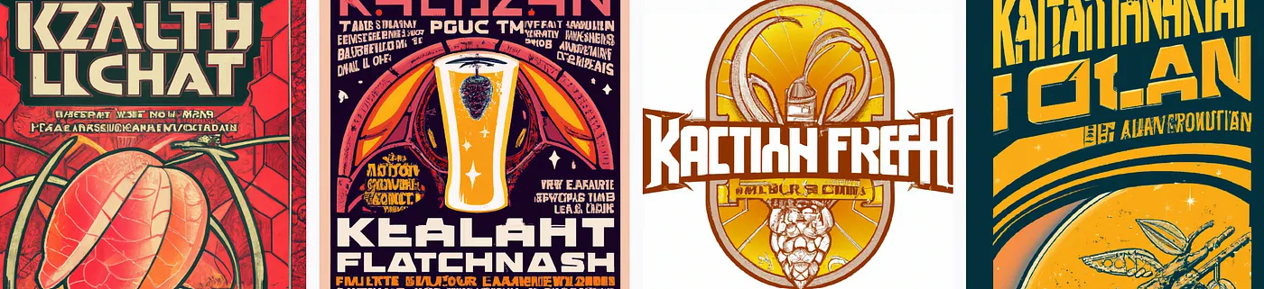 AI generated beer labels