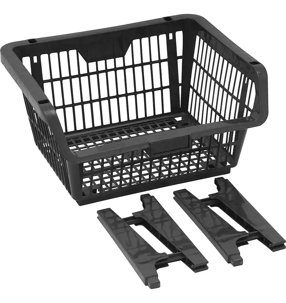 Miniatura: Cesto expositor prático, preto, VONDER