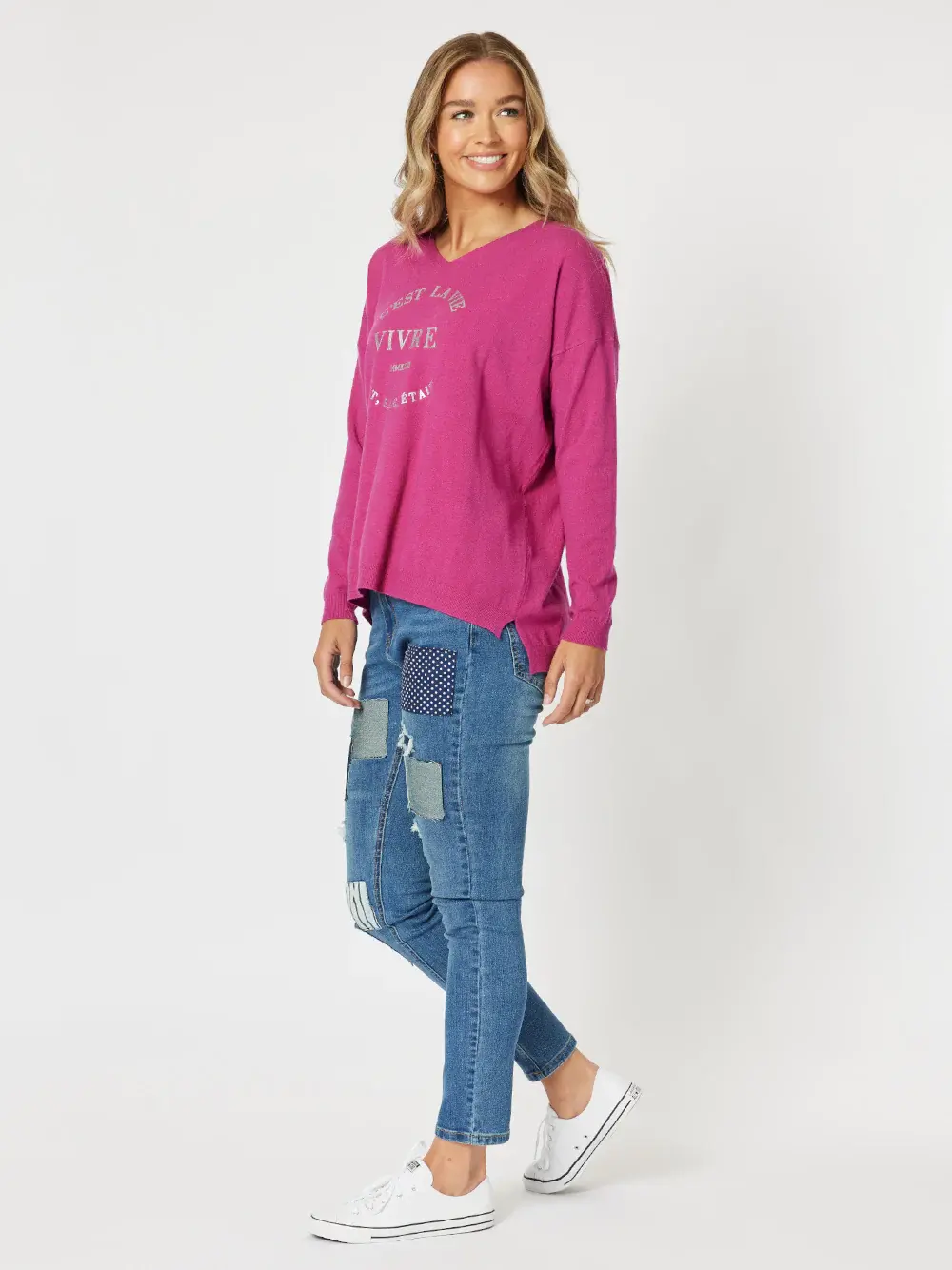 CEST LA VIE SWEAT - FUCHSIA