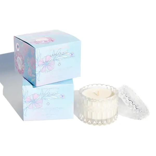 Thumbnail: CANDLE (PETITE) LAPIS LAZULI - SUMMER FRUITS + FRANGIPANI