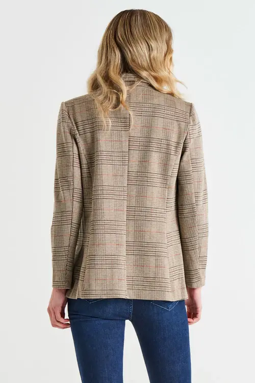 Thumbnail: PORTSEA BLAZER - MOCHA PLAID