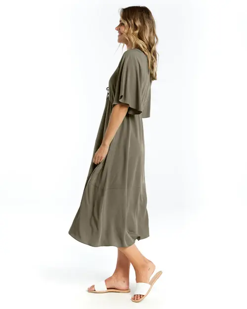 Thumbnail: CORA DRESS - OLIVE BRANCH