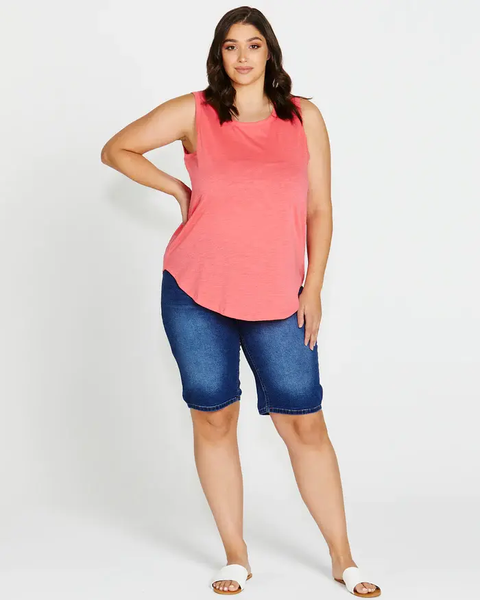 Thumbnail: BONNIE BERMUDA DENIM SHORTS