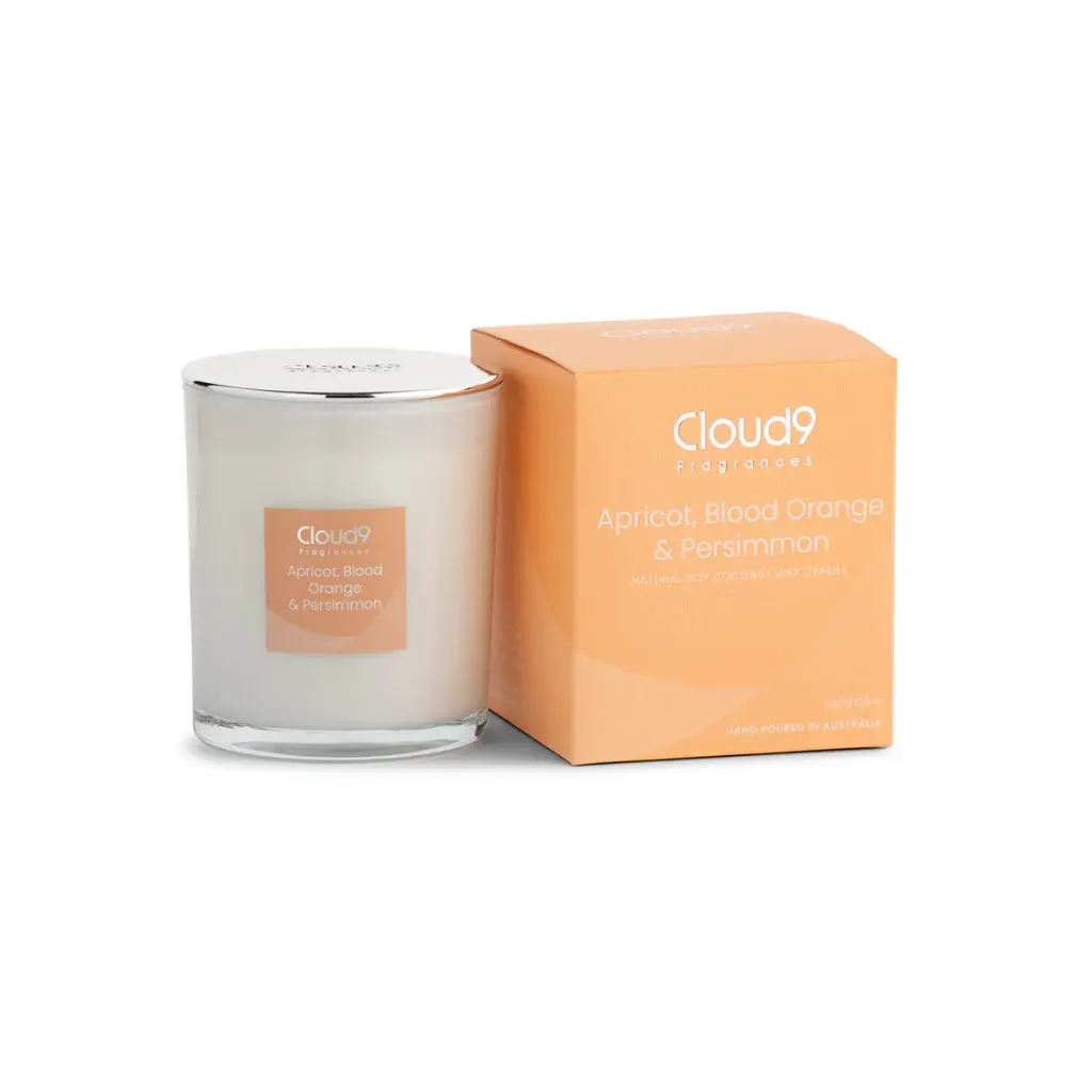 Apricot, Blood Orange & Persimmon Scented Candle - 300 gms