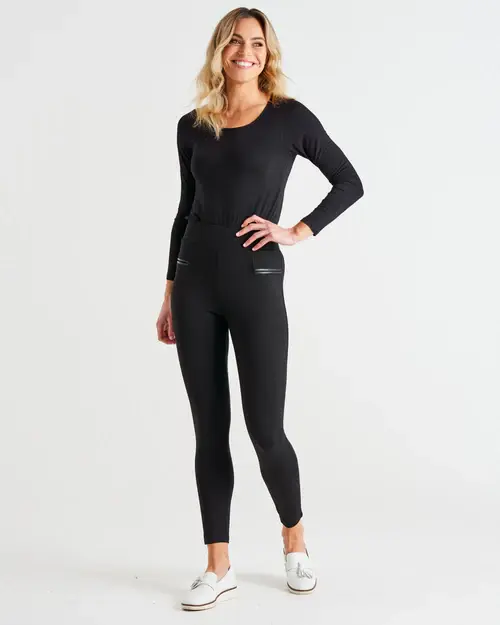 Thumbnail: GWEN PONTE LEGGING - BLACK