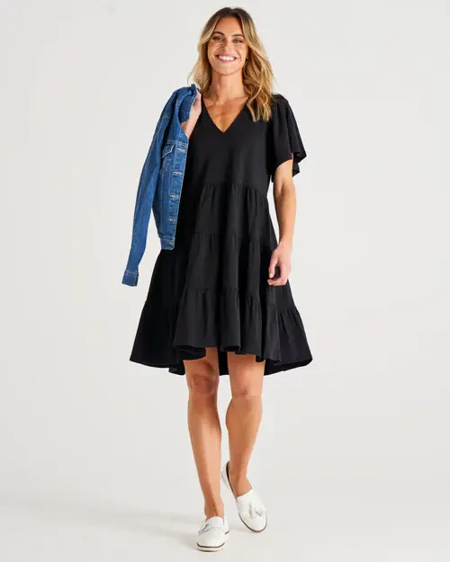 Thumbnail: CRESSIA DRESS - BLACK