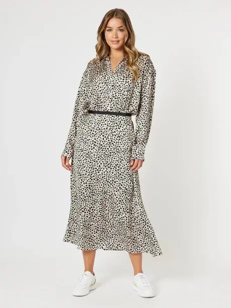 Thumbnail: PEBBLE SKIRT - NATURAL/BLACK