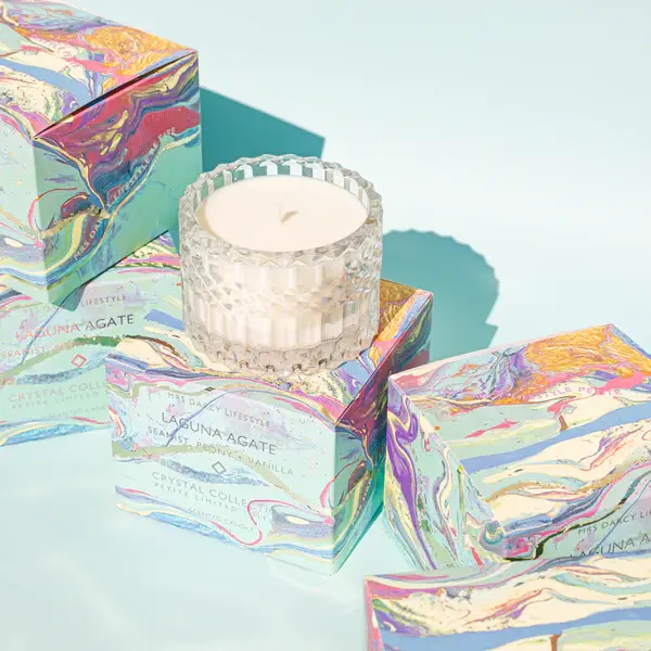 Thumbnail: CANDLE (PETITE) LAGUNA AGATE - SEA MIST, PEONY + VANILLA