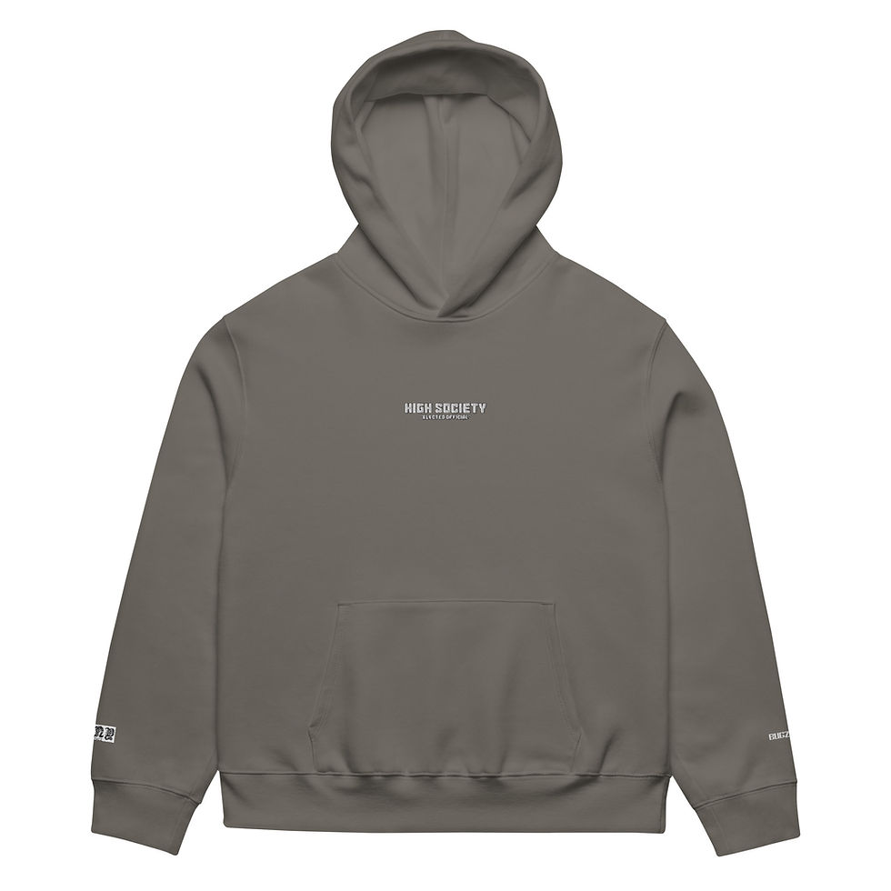 Thumbnail: High society Oversized heavyweight hoodie embro C
