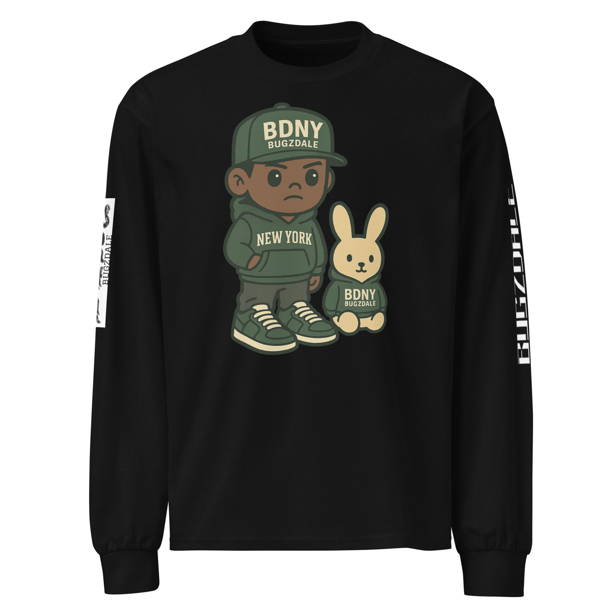 Bugzy print Premium heavyweight long sleeve shirt