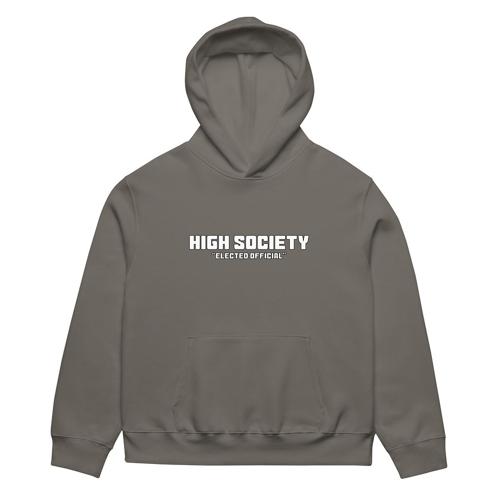 Thumbnail: High society Oversized heavyweight hoodie print 