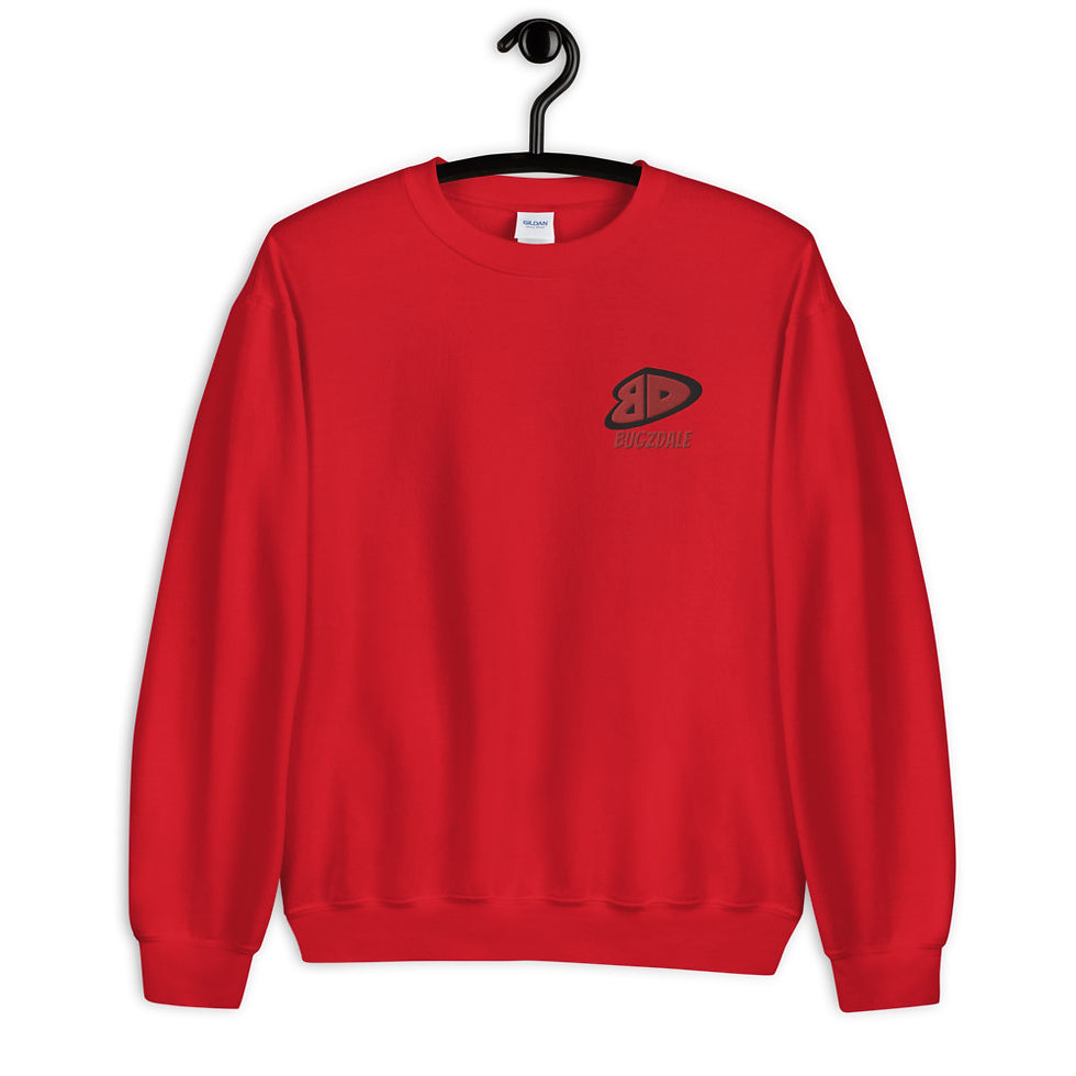 Thumbnail: BD Red Embroidered￼ Unisex Sweatshirt