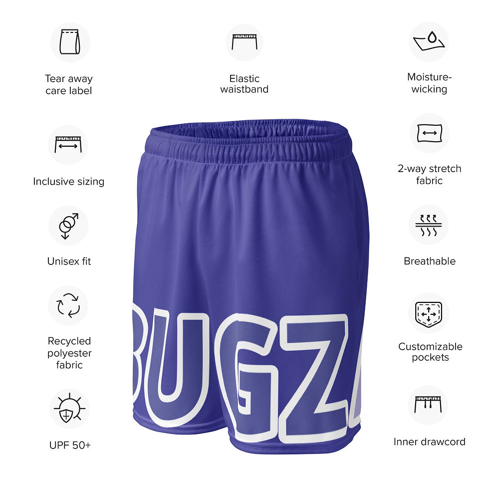 Thumbnail: BUGZ DALE Print Unisex Mesh Shorts L