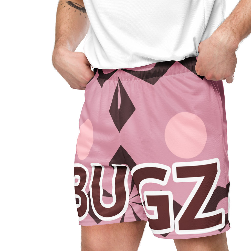 Thumbnail: BUGZ DALE Print Unisex Mesh Shorts PB