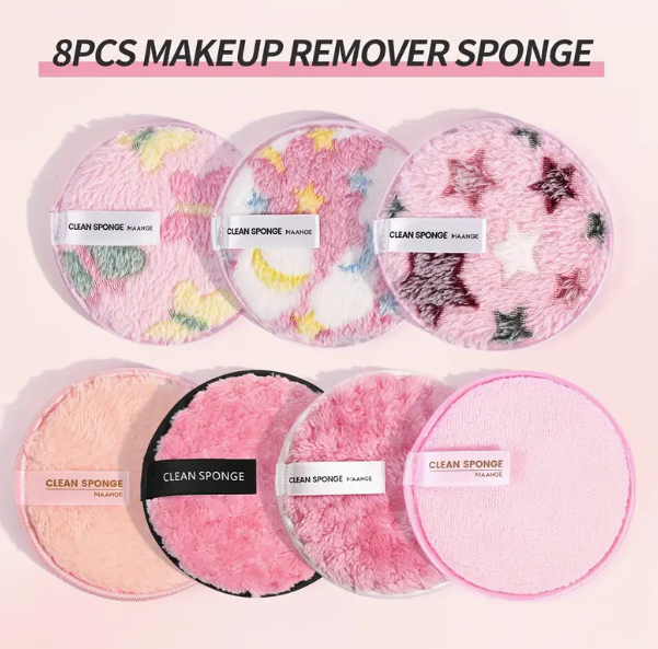 Thumbnail: Large Reusable Facial Cleansing Sponges,