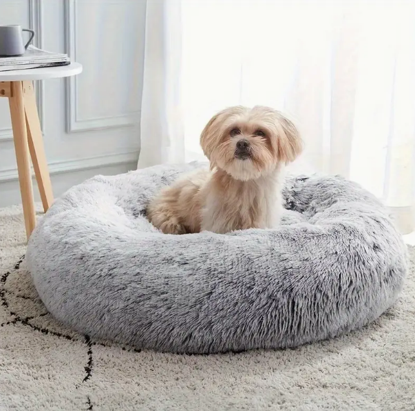Soft & Fluffy Faux Fur Donut Beds