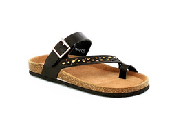 JEWELED BLACK SANDAL