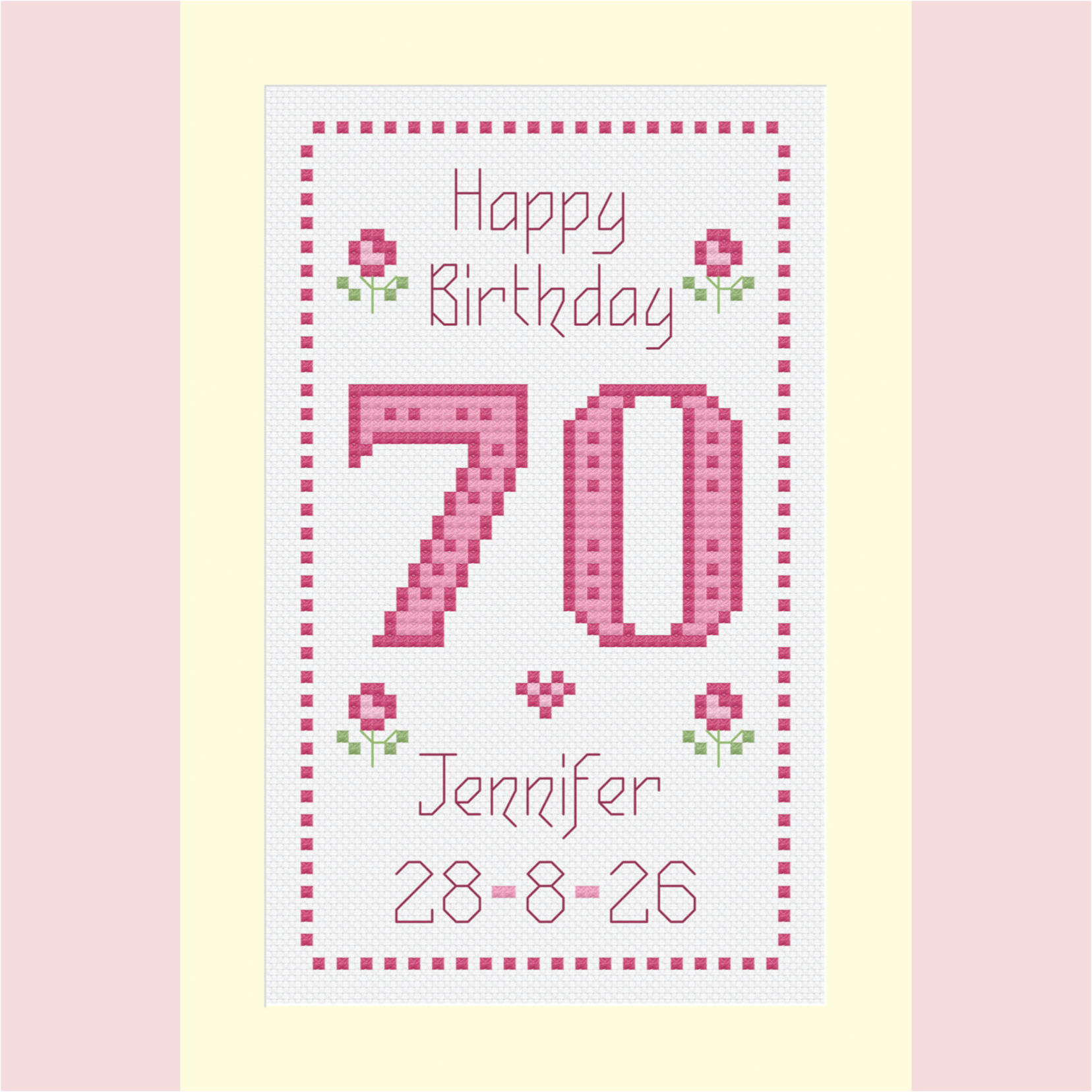 C292 70th Birthday Card