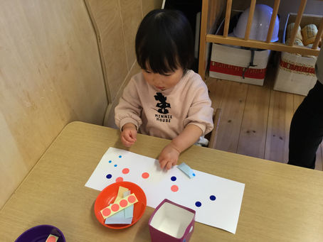 指先を使って・・・♪