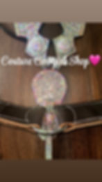 Thumbnail: Full AB Bling Headstall & Breastcollar Matching Set