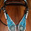 Thumbnail: Turquoise Stone Headstall with Matching Reins