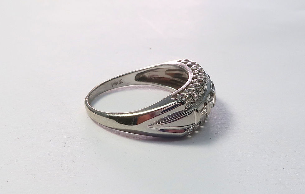 Thumbnail: Antique Art Deco Diamond Ring 1/2ct tw