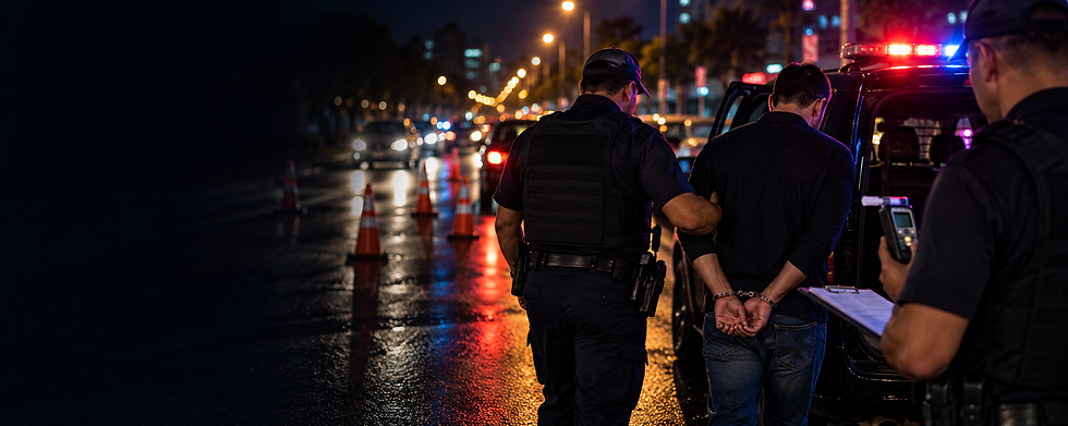 Imagem ilustrativa de abordagem policial no trânsito