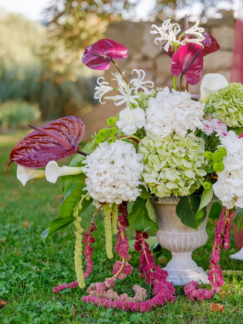 Composition florale pour vase medicis L