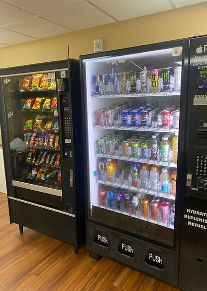 side by side snack and drink machine