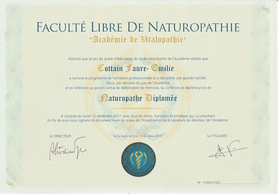 Diplôme naturopathie