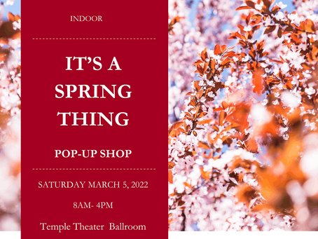 "It's A Spring Thing Pop Up Shop" 